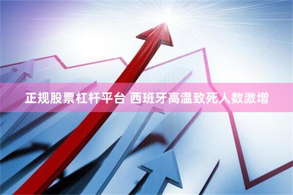 正规股票杠杆平台 西班牙高温致死人数激增